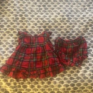 Janie and jack plaid matching set